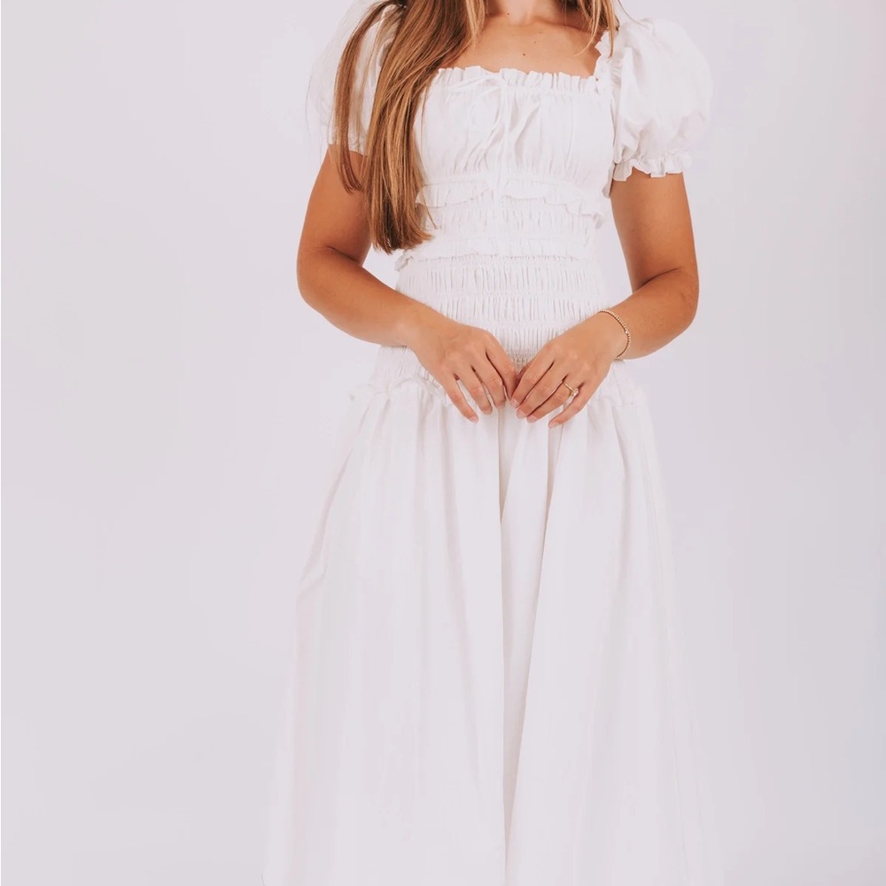 White Midi Dress